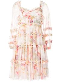 Needle amp Thread floral-print Ruffled Dress - at Farfetch