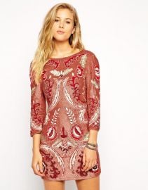 Needle and Thread  Needle and Thread Embellished Tapestry Motif Dress at Asos