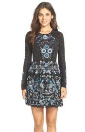 Needle and Thread Embellished Georgette Fit and Flare Dress at Nordstrom