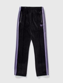 Needles - Velour Narrow Track Pants HBX - Globally Curated Fashion and Lifestyle by Hypebeast at HBX