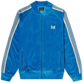 Needles Velour Bomber Track Jacket Blue END US at END.