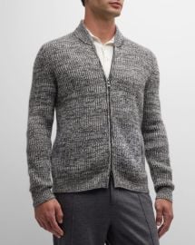 Neiman Marcus Cashmere Collection Cashmere Knit Full Zip Sweater at Neiman Marcus