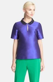 Nelle Embellished Collar Top by Kate Spade at Nordstrom