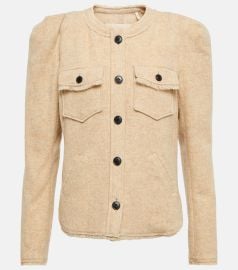 Nelly wool-blend jacket in beige - Marant Etoile at Mytheresa