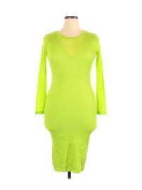 Neon Green Dress by Almost Famous at Almost Famous