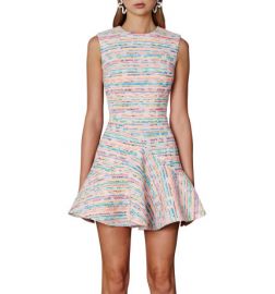 Neon Weave V Flare Mini Dress at David Jones