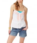 Neon embroidered cami from Aeropostale at Aeropostale