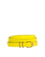 Neon yellow skinny belt at Asos