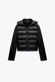 Neoprene Effect Puffer Jacket at Zara
