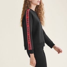 Neoprene Sweatshirt with Bands at Maje