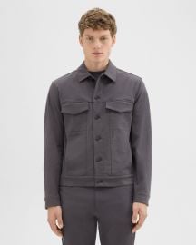 Neoteric Twill River Trucker Jacket at Theory