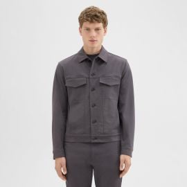 Neoteric Twill River Trucker Jacket at Theory