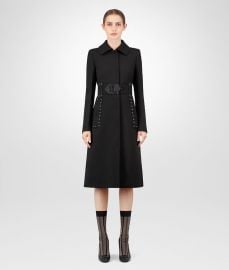 Nero Wool Coat by Bottega Veneta at Bottega Veneta