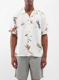 Neutral Avery floral-print viscose shirt Rag amp Bone FASHION US at Matches