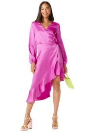 Never Fully Dressed Fuchsia Emily Wrap Dress at Thread