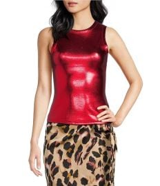 Never Fully Dressed Ribbed Metallic Crew Neck Sleeveless Tank Top Dillardx27s at Dillards