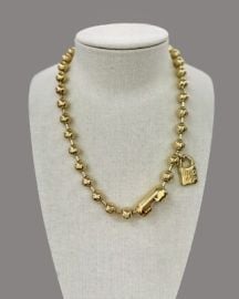 New 100 UNO De 50 Brand Gold Copito de nieve Snowflake Bead Necklace COL1390 eBay at eBay