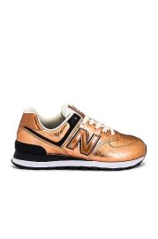 New Balance 574 Sneakers in Bronze Black FWRD at Forward