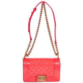 New Chanel Fluorescent Patent Pink Boy Bag For Sale at 1stDibs pink chanel boy bag boy bag chanel chanel mini boy bag at 1st Dibs