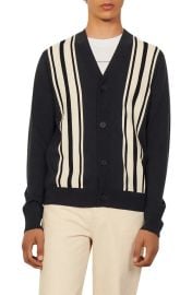 New College Stripe Wool Cardigan at Nordstrom