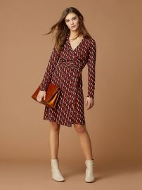 New Jeanne Two Silk Jersey Wrap Dress at DvF