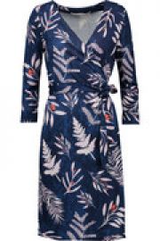 New Julian Two printed silk-jersey wrap dress at The Outnet