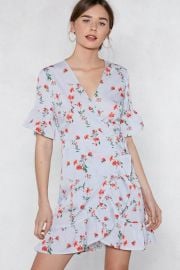 New Leaf Floral Dress at Nasty Gal