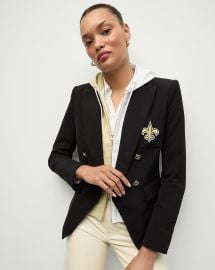 New Orleans Saints Dickey Jacket in BlackGold at Veronica Beard