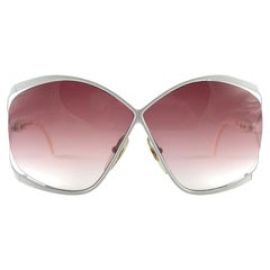 New Vintage Christian Dior 2056 70 Butterfly Polar White Sunglasses at 1stDibs at 1stdibs