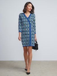 New York Company Chain Link Print Sweater Dress at NY&C