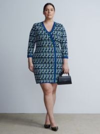 New York Company Chain Link Print Sweater Dress at NY&C