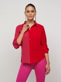 New York Company Colorblock Button Down Shirt at NY&C