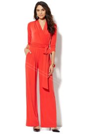 New York Company Tie Detail Jumpsuit at NY&C