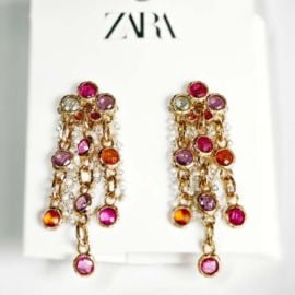 New Zara Boho Tassel Drop Statement Earrings Chic Women Party Vacation Jewelry eBay at eBay