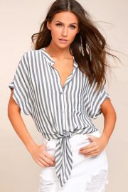 Newport Beach Striped Top by Lulus at Lulus