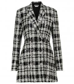 Newton checked sequined blazer minidress at Mytheresa