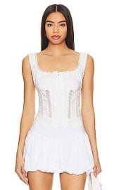 Nia Delilah Top In White at Revolve