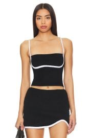 Nia Love Top In Black at Revolve