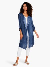 Nic Zoe Double Gauze Boatcruise Cardigan at Nic + Zoe