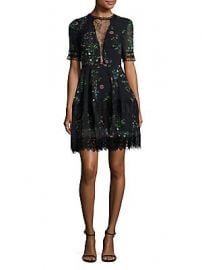 Nicholas - Silk Floral-Print Mini Dress at Saks Off 5th