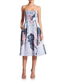 Nicholas Floral Mesh Ball Dress at Saks Off 5th