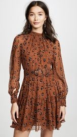 Nicholas High Neck Button Mini Dress at Shopbop