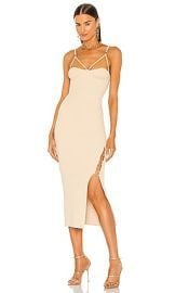 Nicholas Jules Rib Knit Cage Midi Dress at Revolve