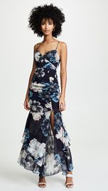 Nicholas Navy Floral Drawstring Layered Dress at Shopbop