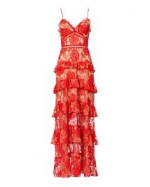 Nicholas Rosie Lace Tiered Gown - INTERMIX at Intermix