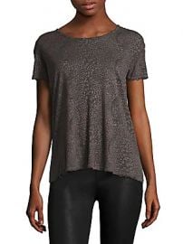 Nicola Distressed Leopard Print Tee by RtA at Saks Off 5th