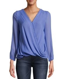 Nicole Miller Silk-Blend Top at Rue La La