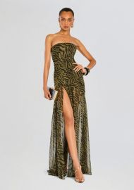 Nicole Silk Chiffon Dress Retrofete at Retrofete