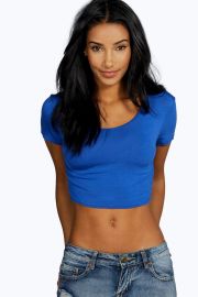 Nicole crop top at Boohoo