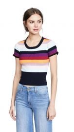 Nicolette Stripe Ribbed Top by Cinq a Sept at Shopbop